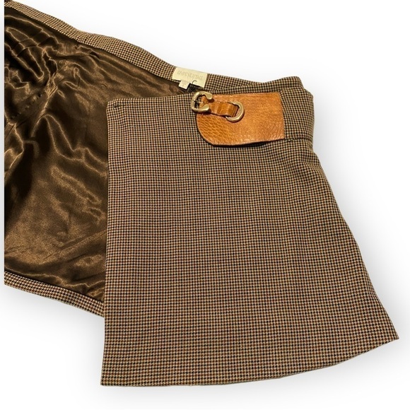 NWT Divine Heritage Asymmetrical Plaid Wrap Mini Skirt, Size S - Picture 5 of 14